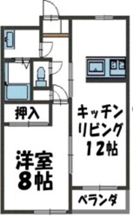 エブリークレハⅡの物件間取画像